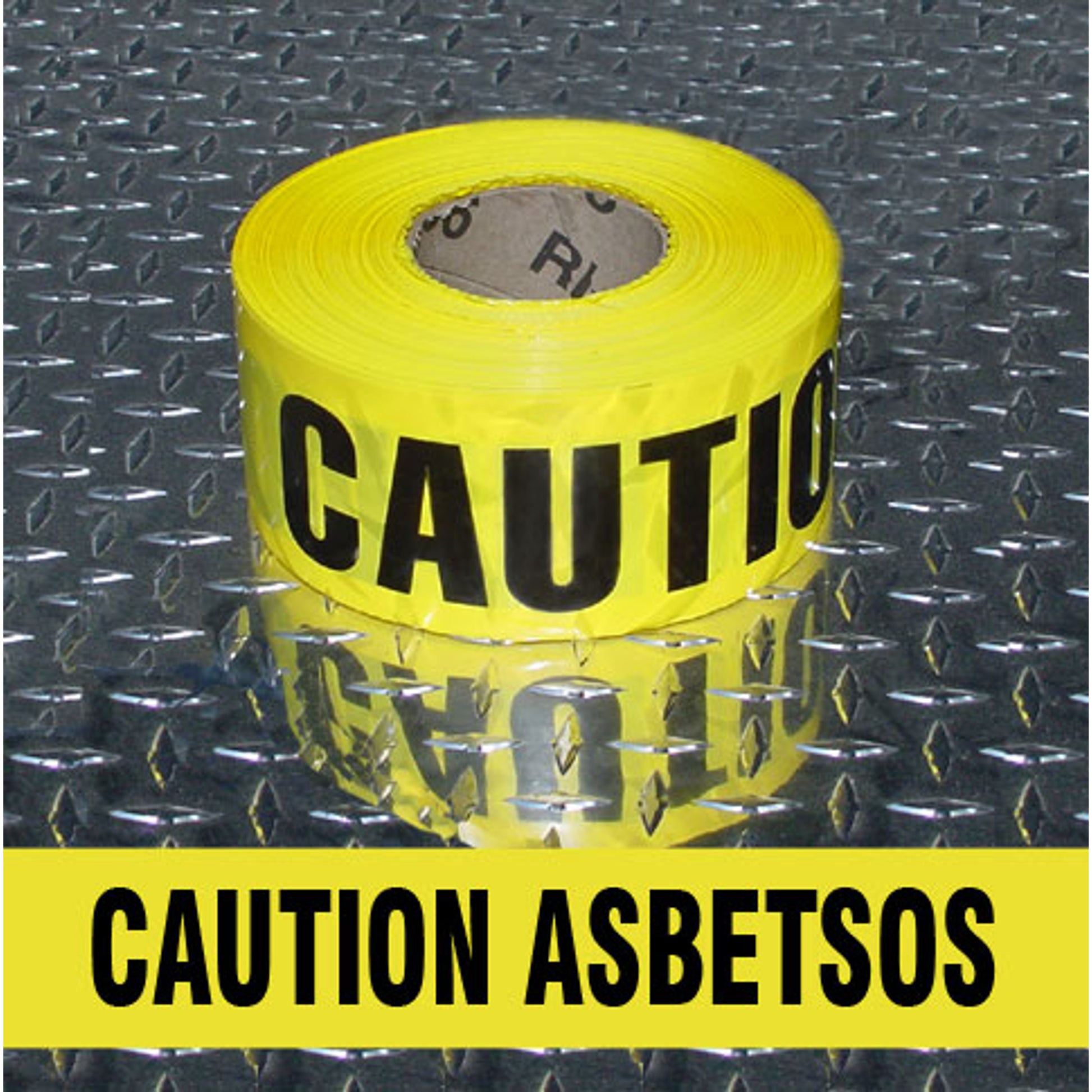 BARRICADE TAPE - CAUTION ASBESTOS - BARRICADE TAPE - CAUTION ASBESTOS, 3x1000,