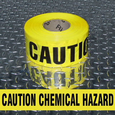 BARRICADE TAPE - CAUTION CHEMICAL HAZARD