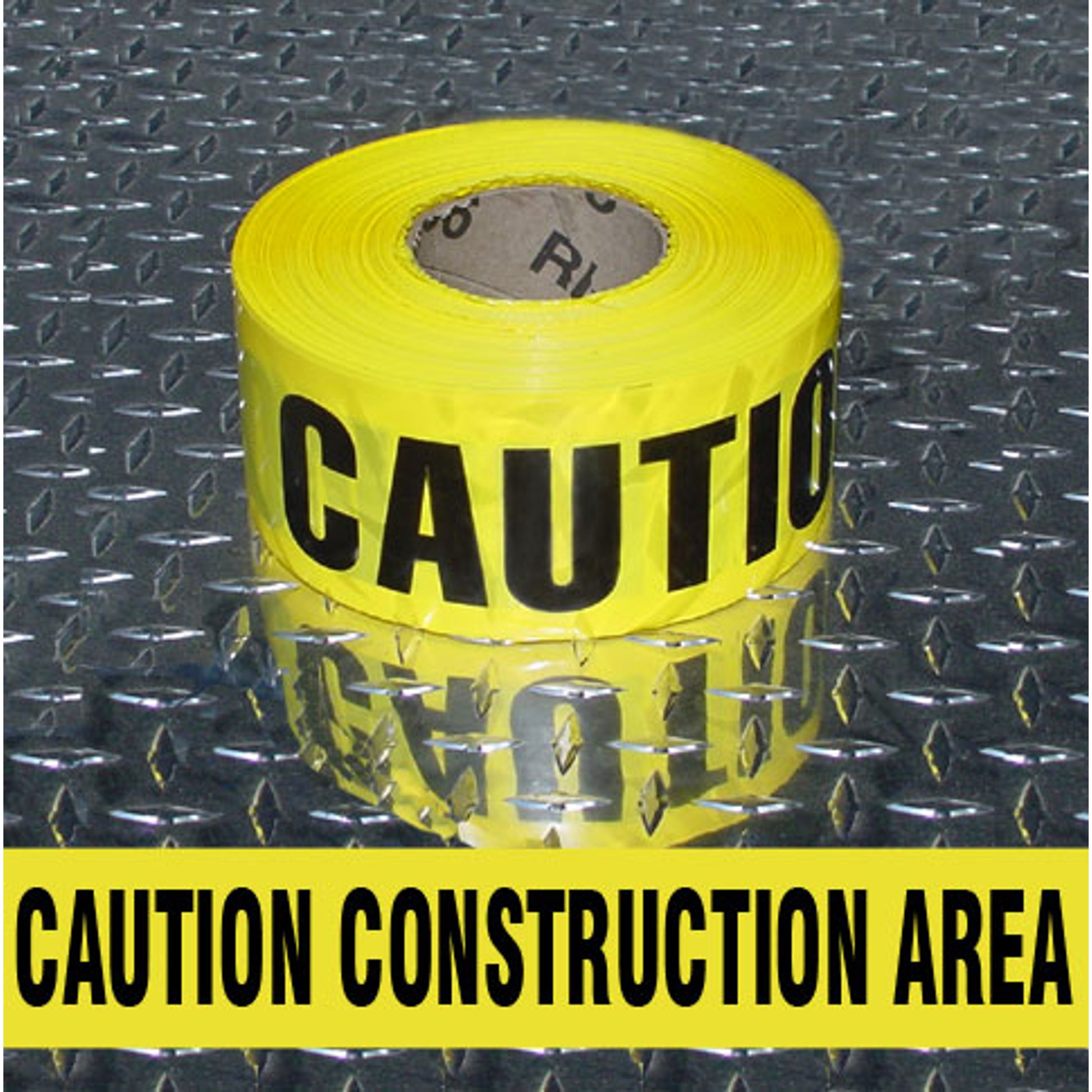 BARRICADE TAPE - CAUTION CONSTRUCTION AREA - BARRICADE TAPE - CAUTION CONSTRUCTION AREA, 3”X1000,