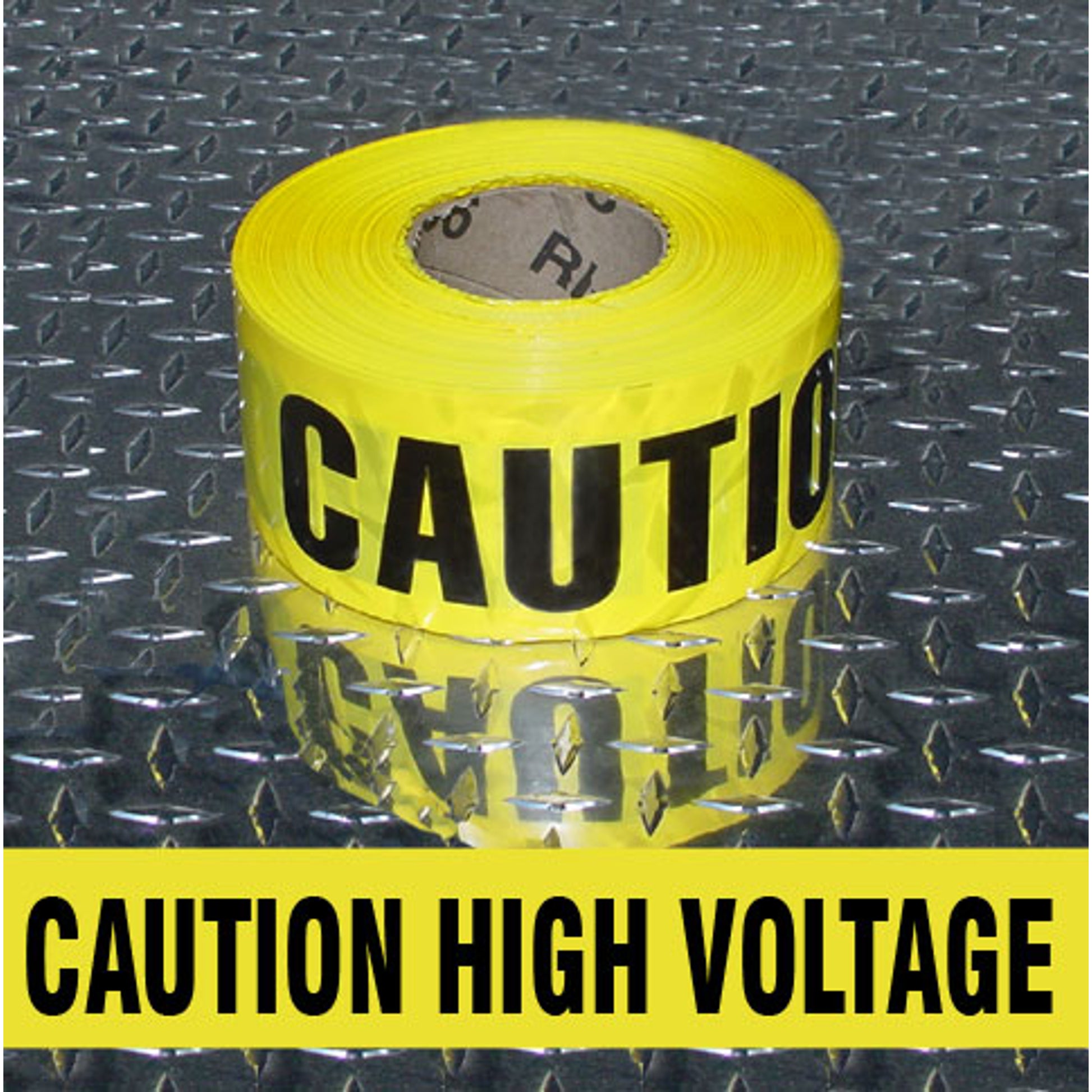 BARRICADE TAPE -  CAUTION HIGH VOLTAGE - BARRICADE TAPE -  CAUTION HIGH VOLTAGE, 3”X1000,