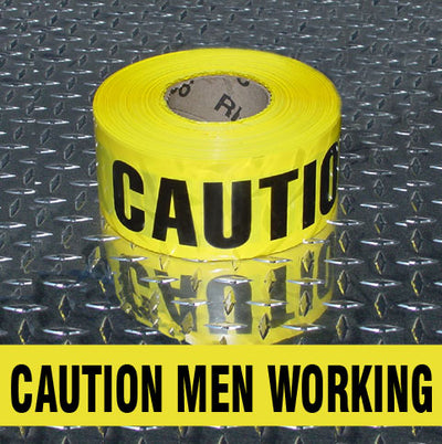 BARRICADE TAPE - CAUTION MEN WORKING