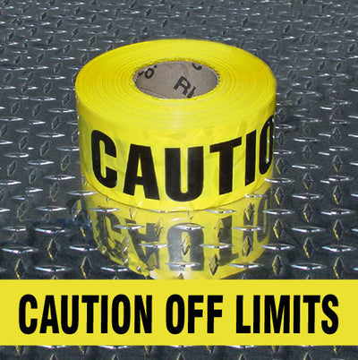 BARRICADE TAPE - CAUTION OFF LIMITS