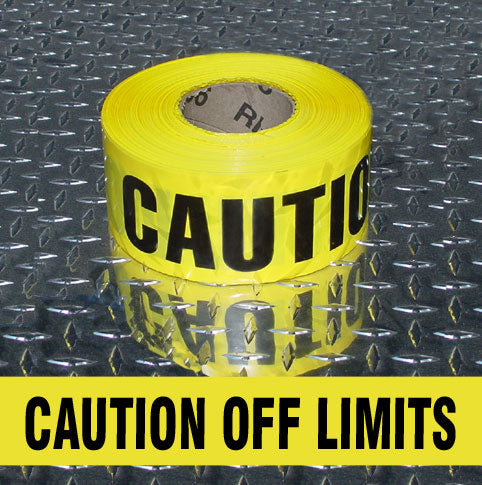 BARRICADE TAPE - CAUTION OFF LIMITS - BARRICADE TAPE - CAUTION OFF LIMITS, 3x1000,