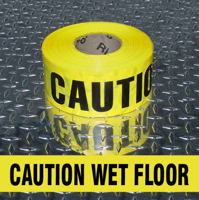 BARRICADE TAPE - CAUTION WET FLOOR