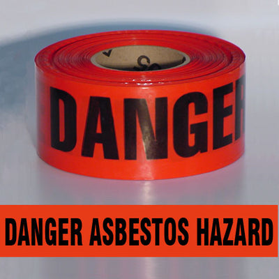 BARRICADE TAPE - DANGER ASBESTOS HAZARD
