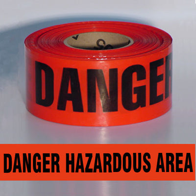 BARRICADE TAPE - DANGER HAZARDOUS AREA