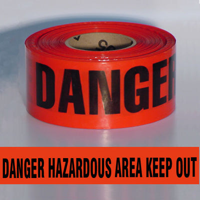 BARRICADE TAPE - DANGER HAZARDOUS AREA KEEP OUT