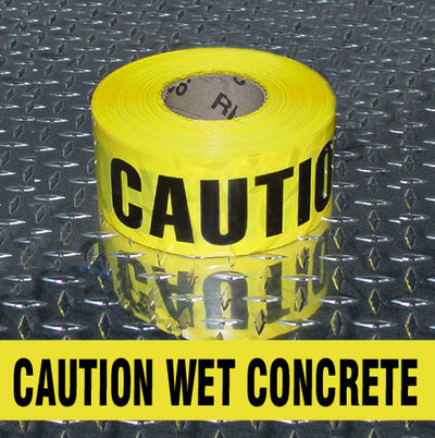 BARRICADE TAPE - CAUTION WET CONCRETE