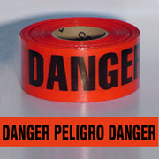 BARRICADE TAPE - DANGER PELIGRO - BARRICADE TAPE - DANGER PELIGRO, 3”X1000,