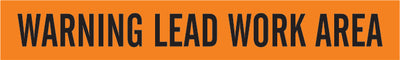 BARRICADE TAPE - WARNING LEAD WORK AREA- 3 INCH