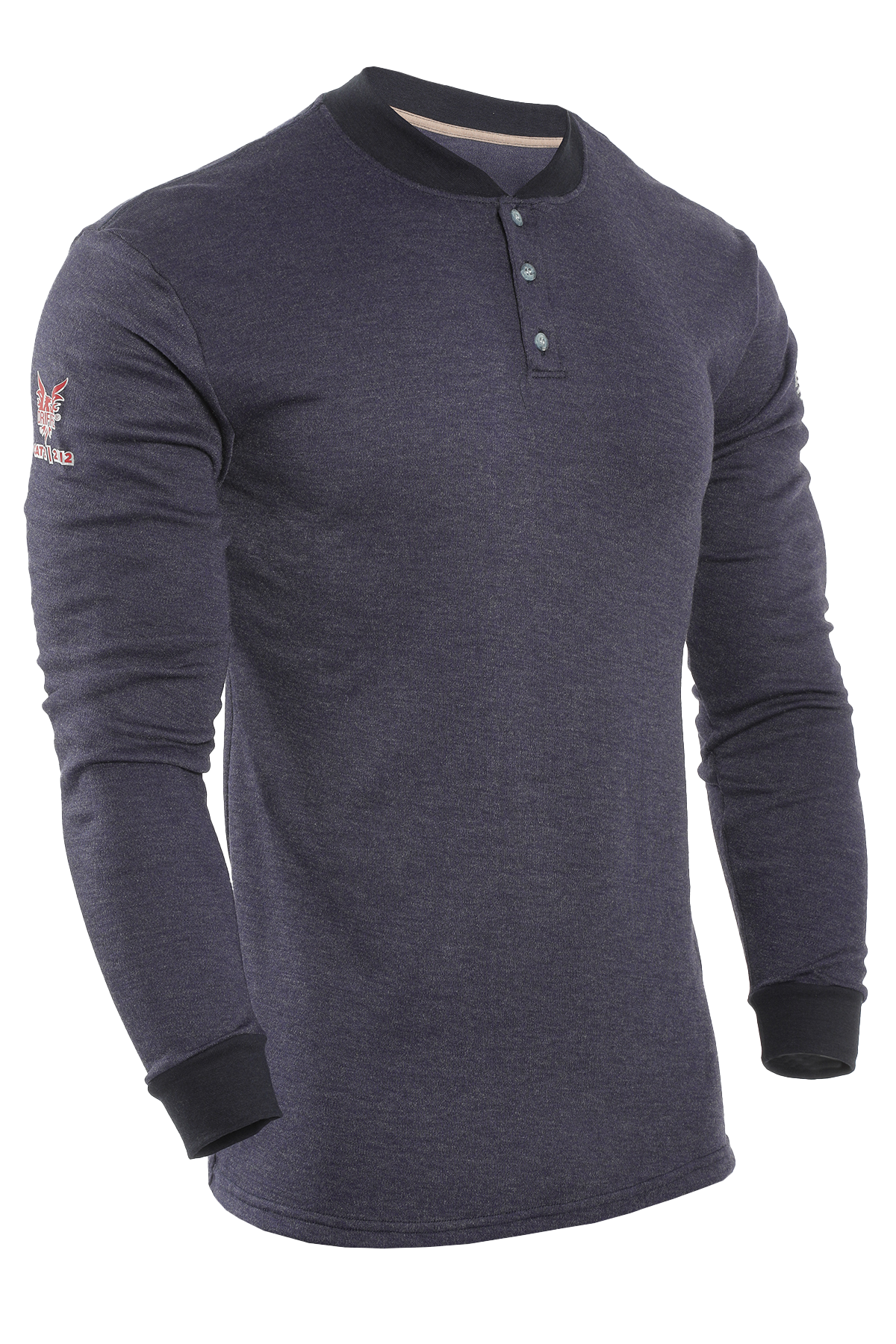 DRIFIRE TECGEN FR Long Sleeve Henley - C541N BSLS