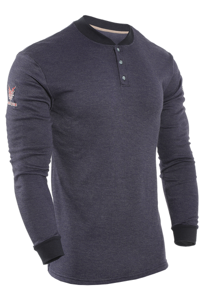 DRIFIRE TECGEN FR Long Sleeve Henley - C541N BSLS