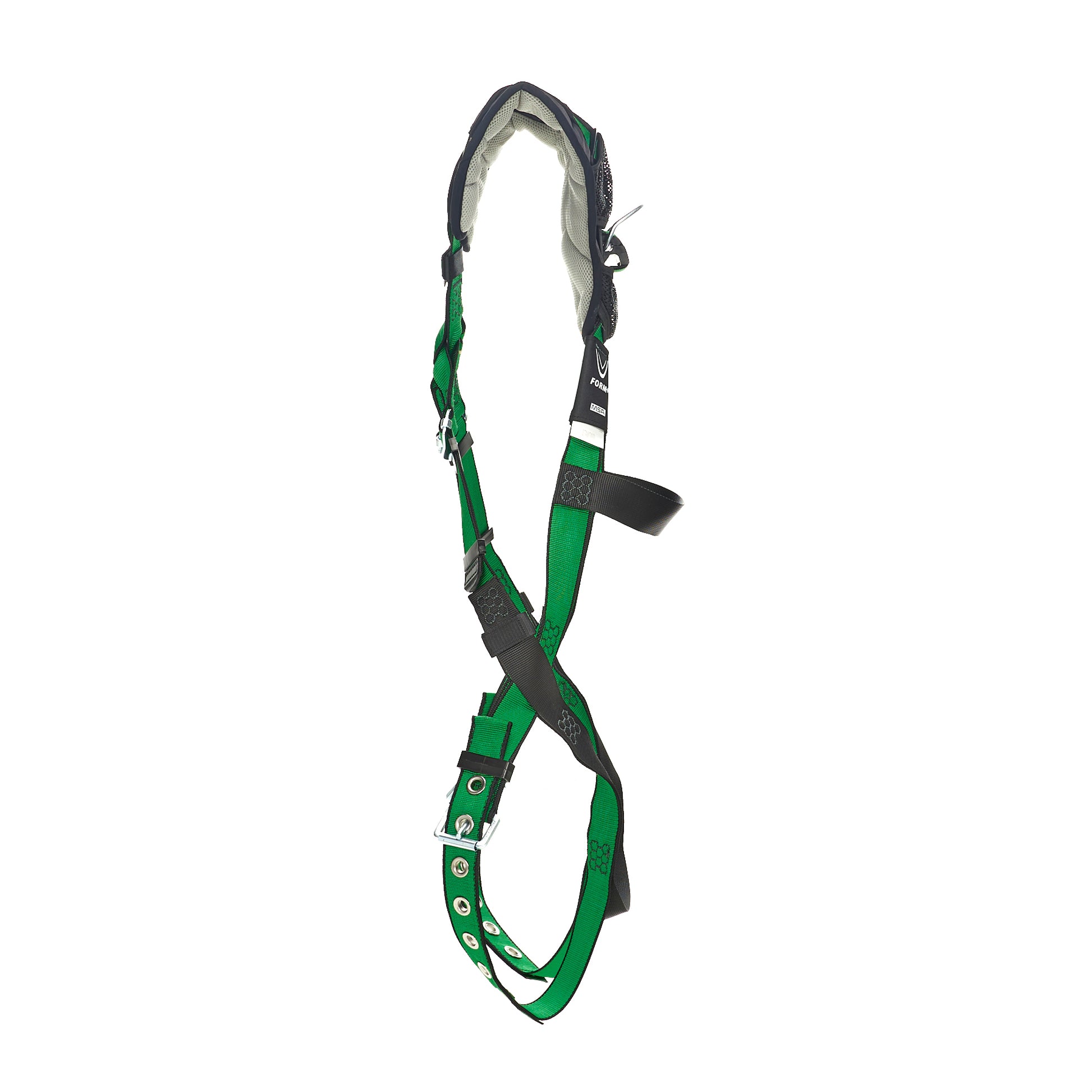 MSA V-FORM+ Harness w/Back D-Ring - Tongue Buckle Leg Straps - Extra Large - 10206086