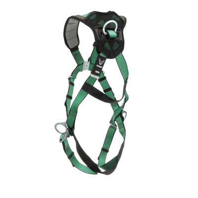 MSA V-FORM+ Harness w/Back & Side D-Rings - Quick Connect Leg Straps - Extra Small - 10206104