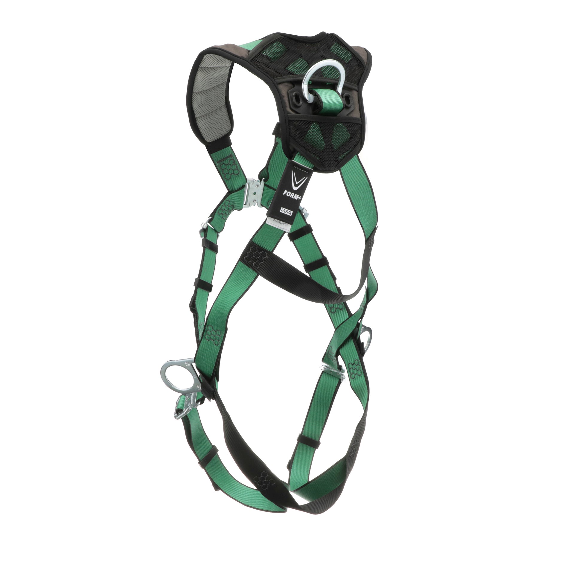 MSA V-FORM+ Harness w/Back & Side D-Rings - Quick Connect Leg Straps - Standard - 10206105