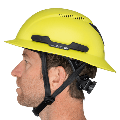 Hardknock Resolve - Full Brim - Class C - Type 2 Safety Helmet - Vented - Yellow - 100-0-730