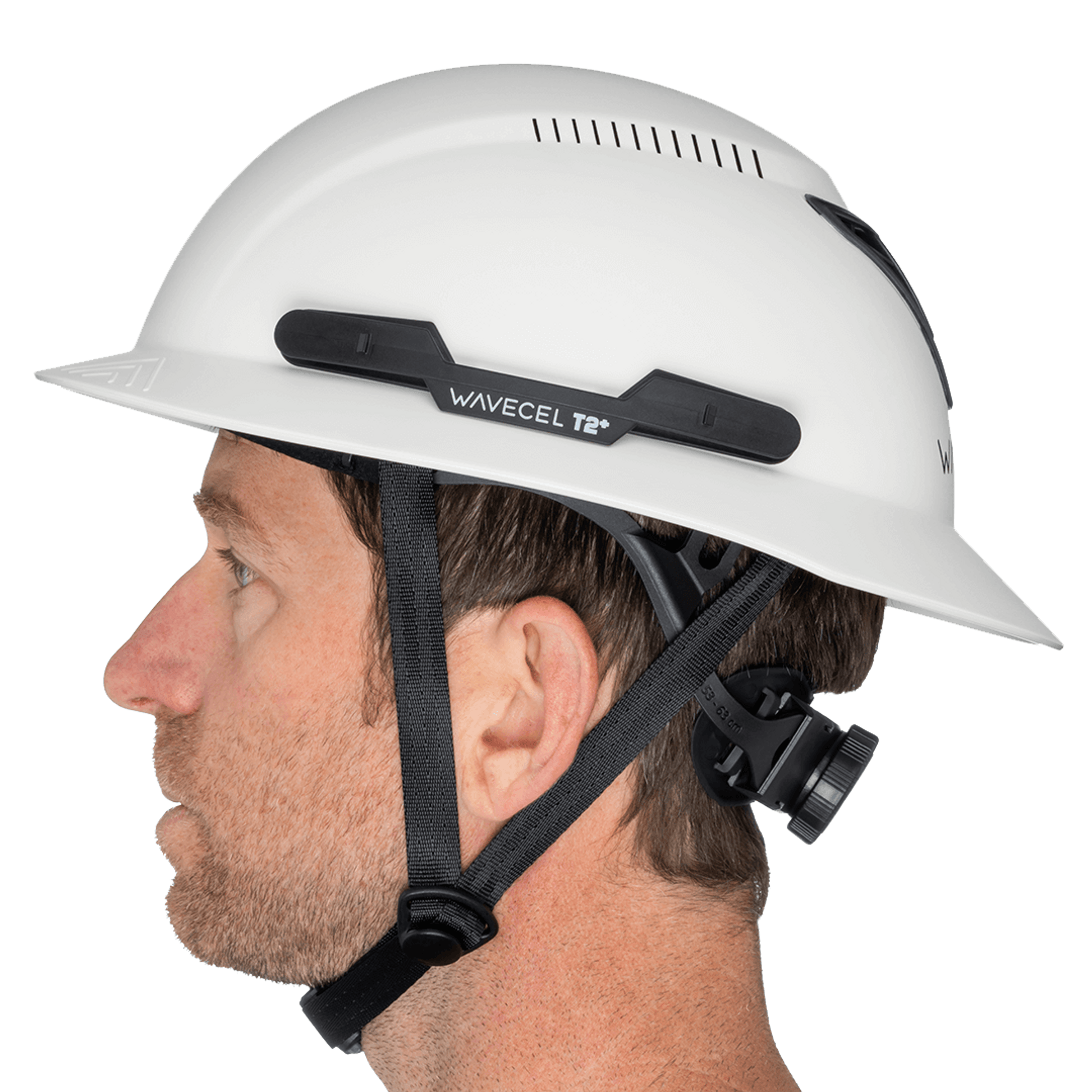 Hardknock Resolve - Full Brim - Class C - Type 2 Safety Helmet - Vented - White - 100-0-100