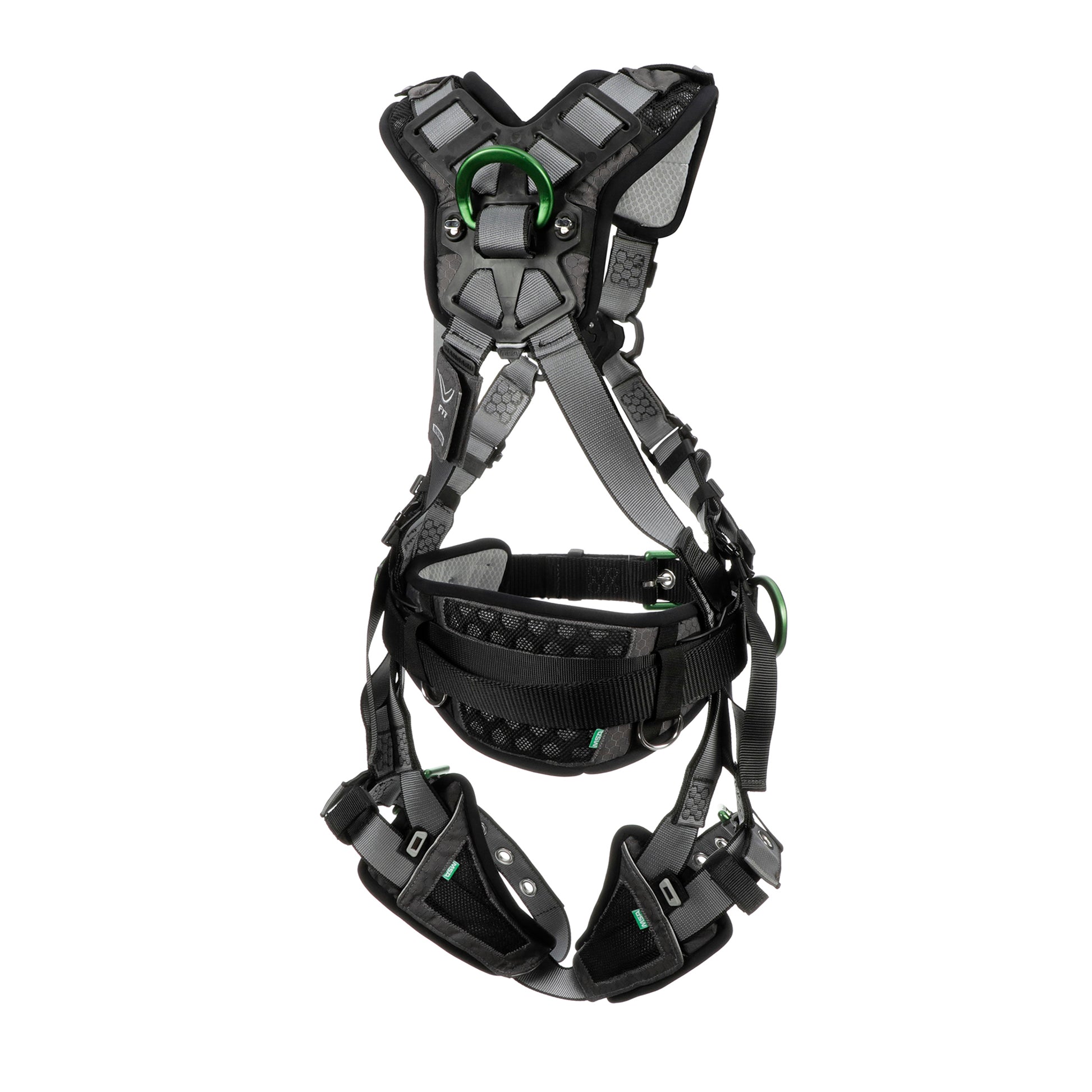 MSA V-FIT Construction Harness w/Back & Side D-Rings - Tongue Buckle Leg Straps - Shoulder & Leg Padding - Standard - 10195181