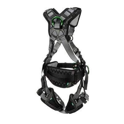 MSA V-FIT Construction Harness w/Back & Side D-Rings - Tongue Buckle Leg Straps - Shoulder & Leg Padding - Standard - 10195181