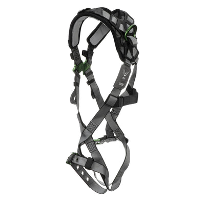 MSA V-FIT Harness w/Back D-Ring - Tongue Buckle Leg Straps - Shoulder Padding - Extra Large - 10194890