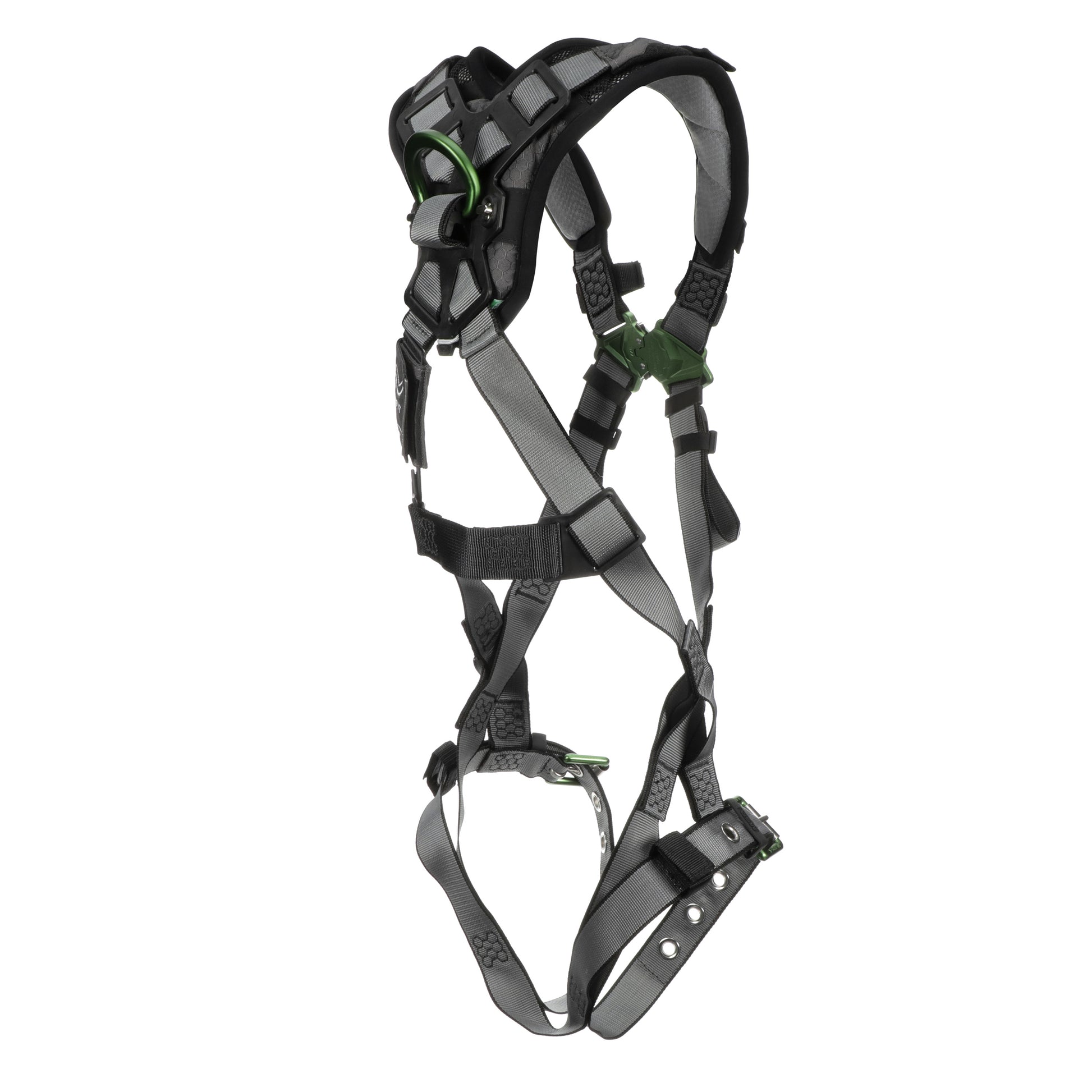 MSA V-FIT Harness w/Back D-Ring - Tongue Buckle Leg Straps - Shoulder Padding - Extra Large - 10194890