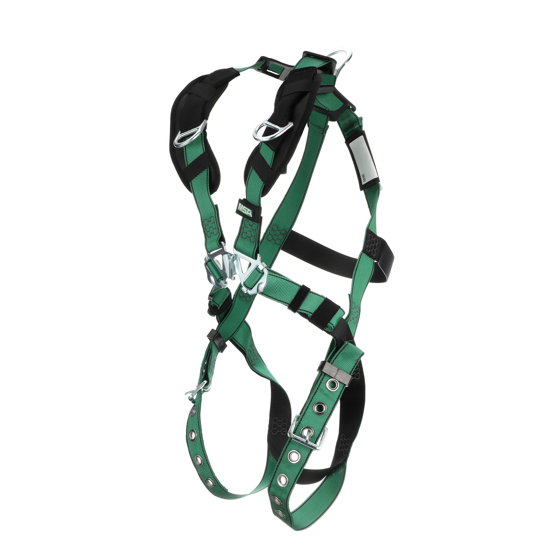 MSA V-FORM Harness w/Back & Shoulder D-Rings - Tongue Buckle Leg Straps - Extra Small - 10197218