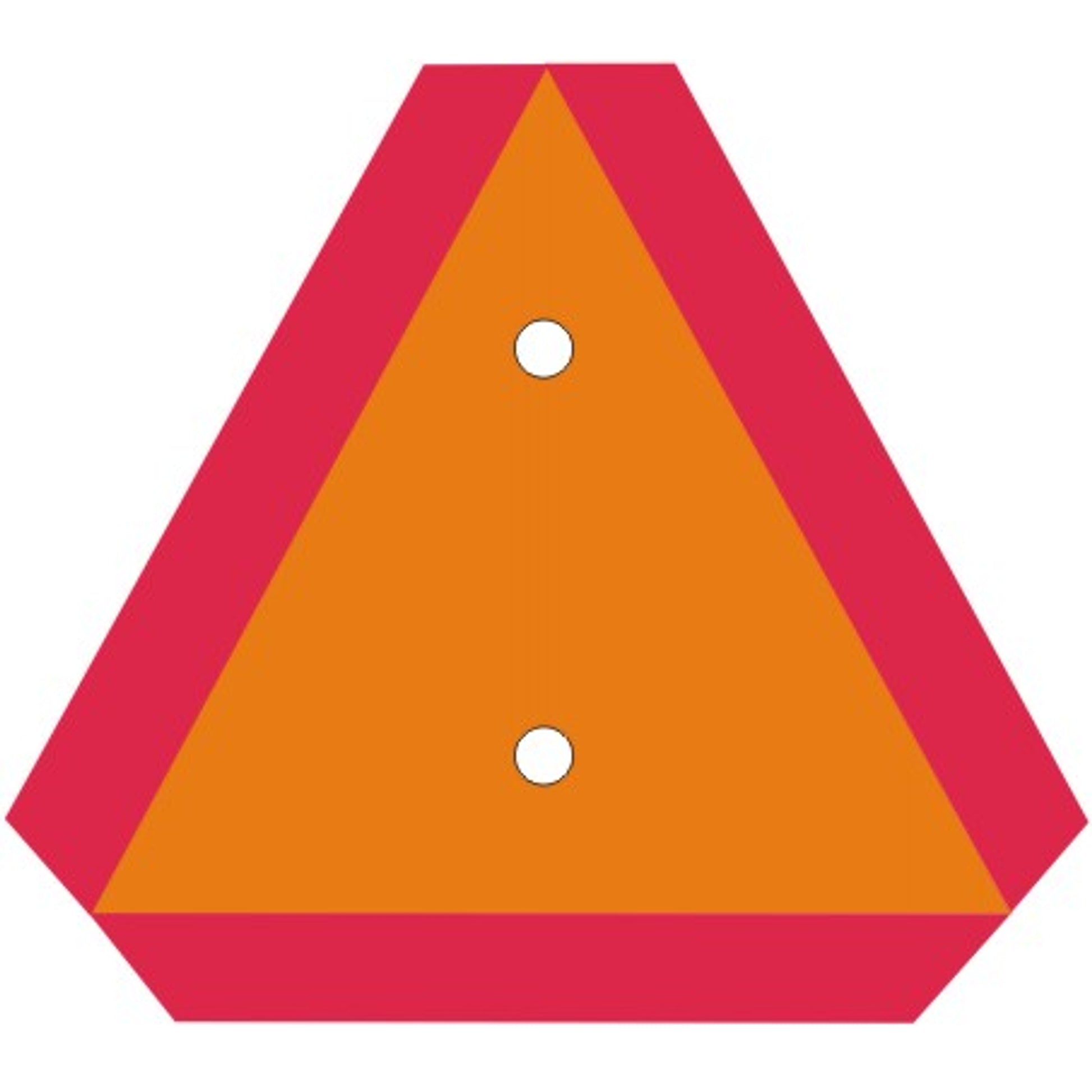 SLOW MOVING VEHICLE SIGN HIGH REF - SLOW MOVING VEHICLE SIGN HIGH REF, 14X16, Aluminum (.040)
