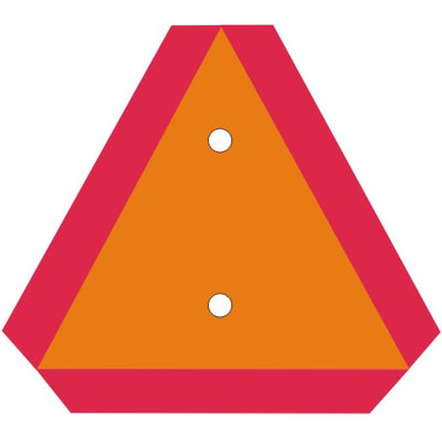 SLOW MOVING VEHICLE SIGN HIGH REF - SLOW MOVING VEHICLE SIGN HIGH REF, 14X16, Aluminum (.040)