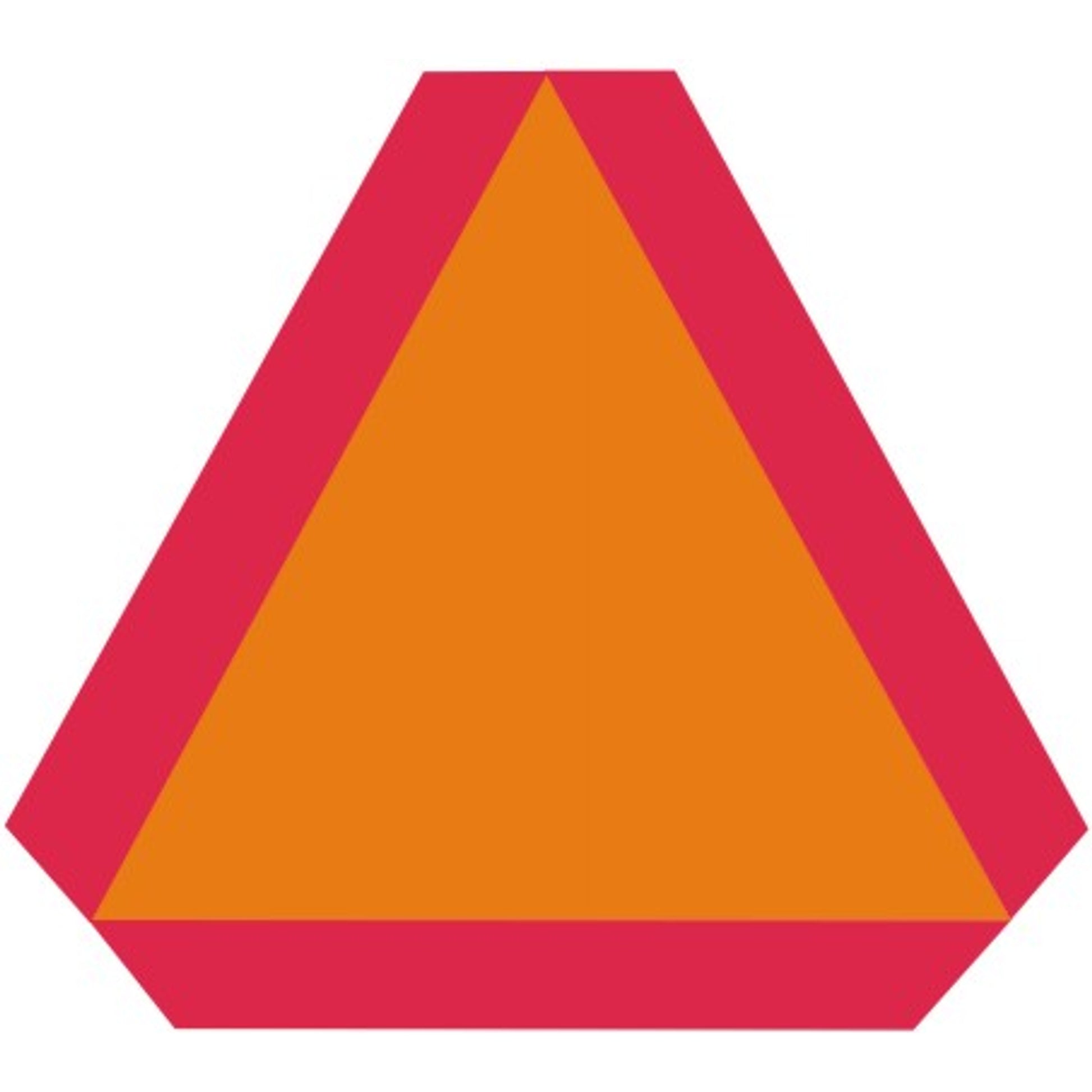 SLOW MOVING VEHICLE SIGN HIGH REF - SLOW MOVING VEHICLE SIGN HIGH REF, 14X16, Reflective Adhesive Vinyl