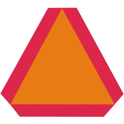 SLOW MOVING VEHICLE SIGN HIGH REF - SLOW MOVING VEHICLE SIGN HIGH REF, 14X16, Reflective Adhesive Vinyl
