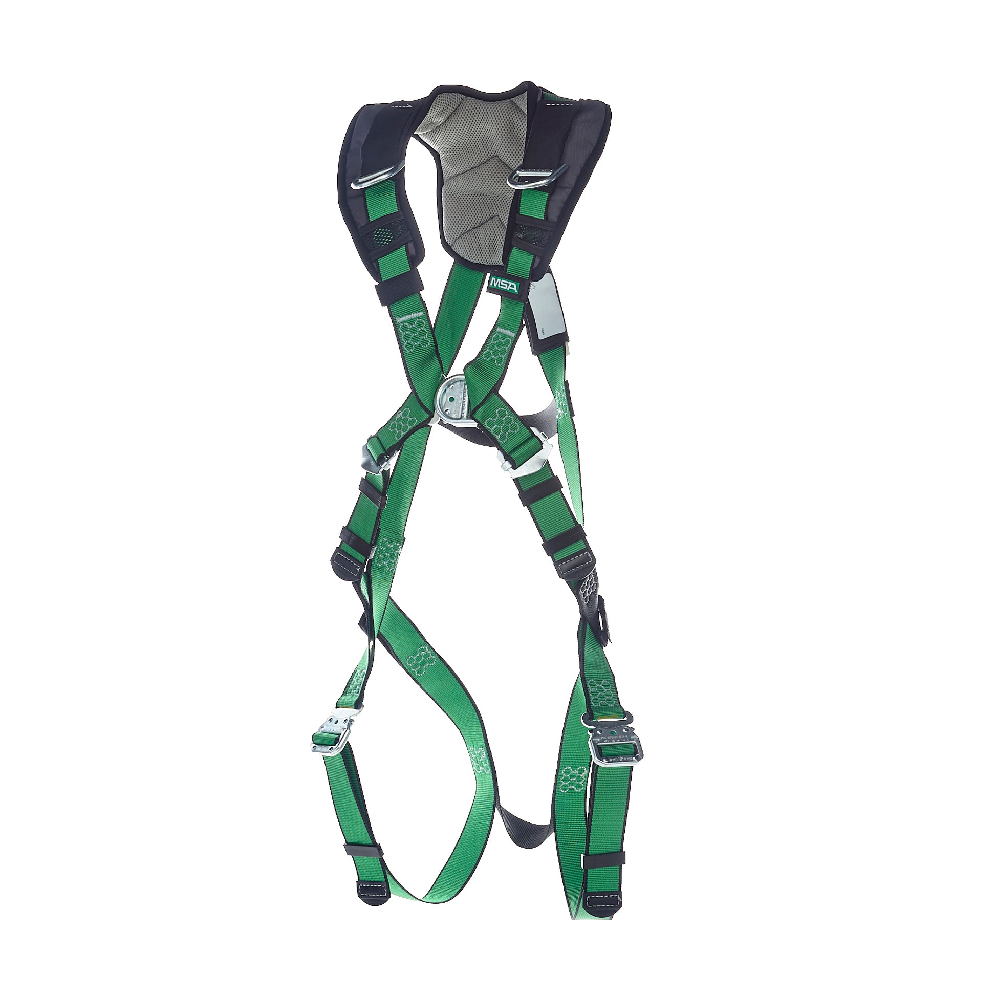 MSA V-FORM+ Harness w/Back, Front & Side D-Rings - Tongue Buckle Leg Straps - Standard - 10206137