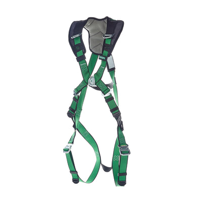 MSA V-FORM+ Harness w/Back, Front & Side D-Rings - Tongue Buckle Leg Straps - Standard - 10206137