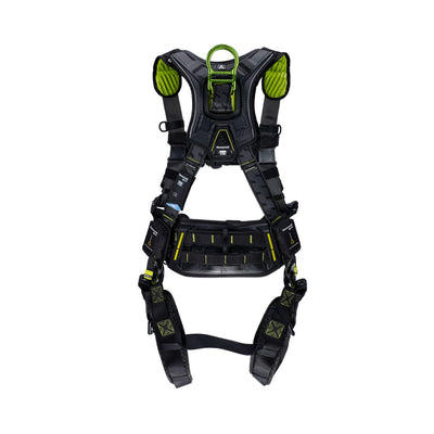 Miller H700 Construction Comfort 3 Point Harness w/ Tongue Buckle Leg Buckles and QC Chest Buckles H7CC1A2 - Size UNIV