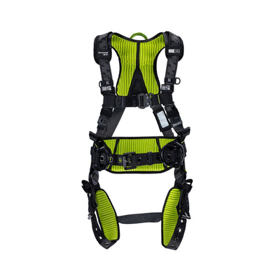 Miller H700 Construction Comfort 2 Point Harness w/ Tongue Buckle Leg Buckles and QC Chest Buckles H7CC2A2 - Size UNIV