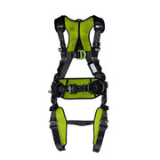 Miller H700 Construction Comfort 3 Point Harness w/ Tongue Buckle Leg Buckles and QC Chest Buckles H7CC1A2 - Size UNIV