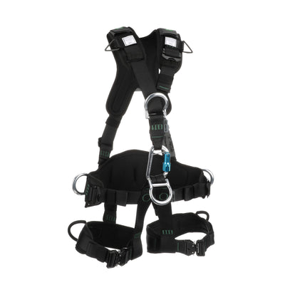 MSA Gravity Suspension Harness w/Back, Front, Belly, & Side D-Rings - Lumbar, Shoulder & Leg Padding - Medium - 10150457