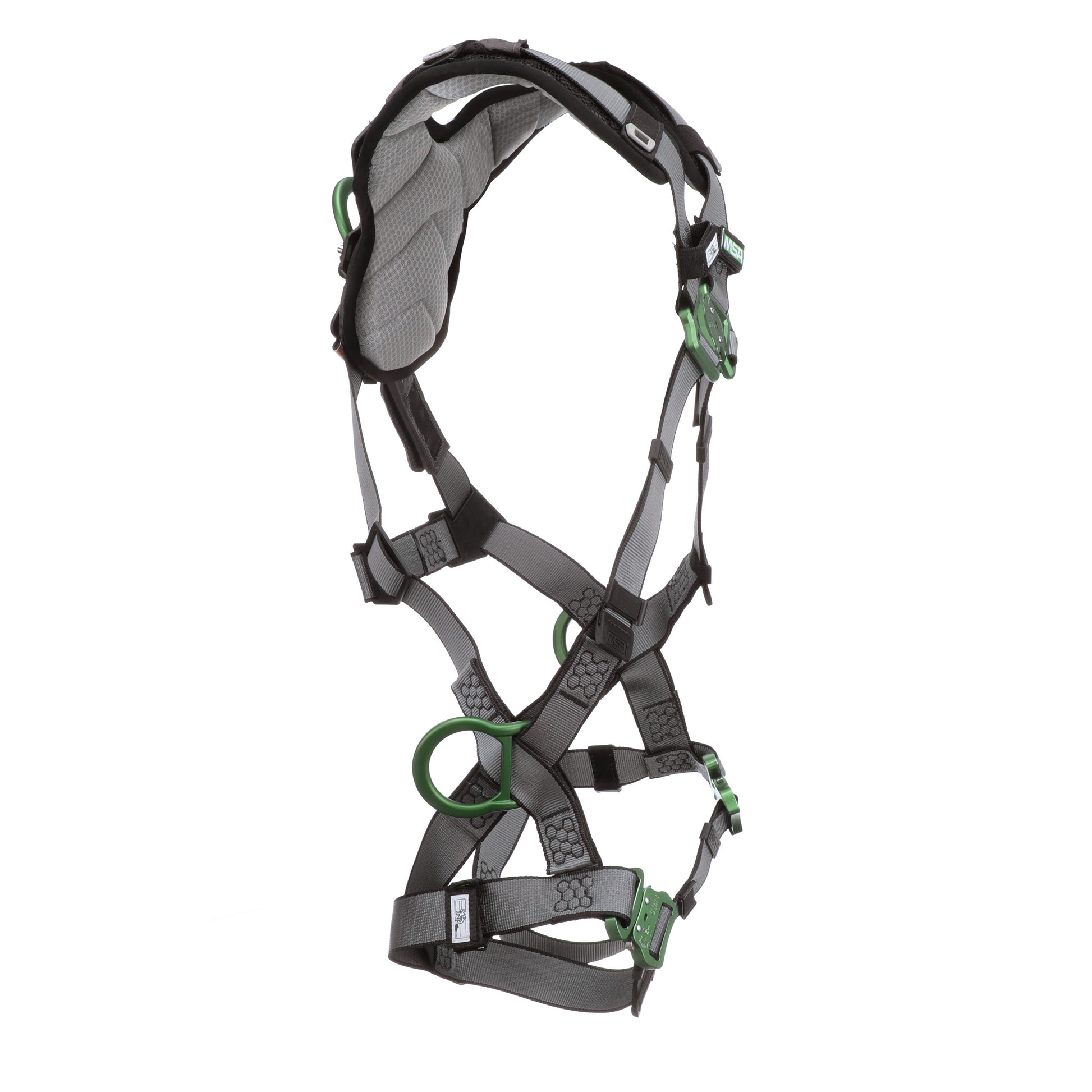 MSA V-FIT Harness w/Back & Side D-Rings - Quick-Connect Leg Straps - Shoulder Padding - Standard - 10194873