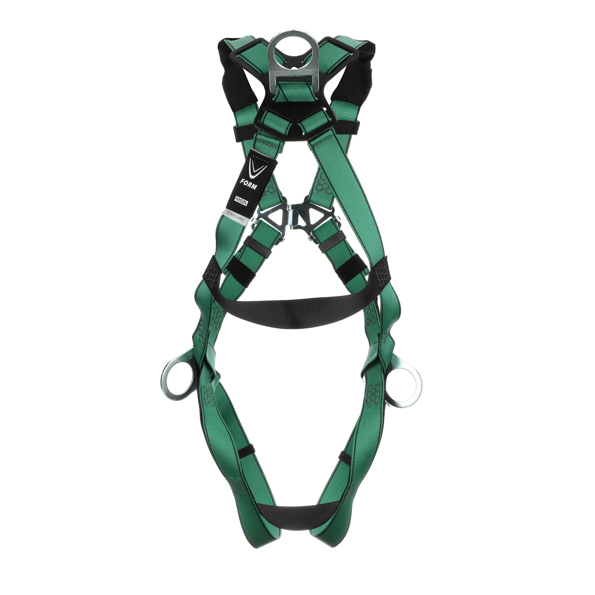 MSA V-FORM Harness w/Back & Side D-Rings - Qwik-Fit Leg Straps - Super Extra Large - 10197232