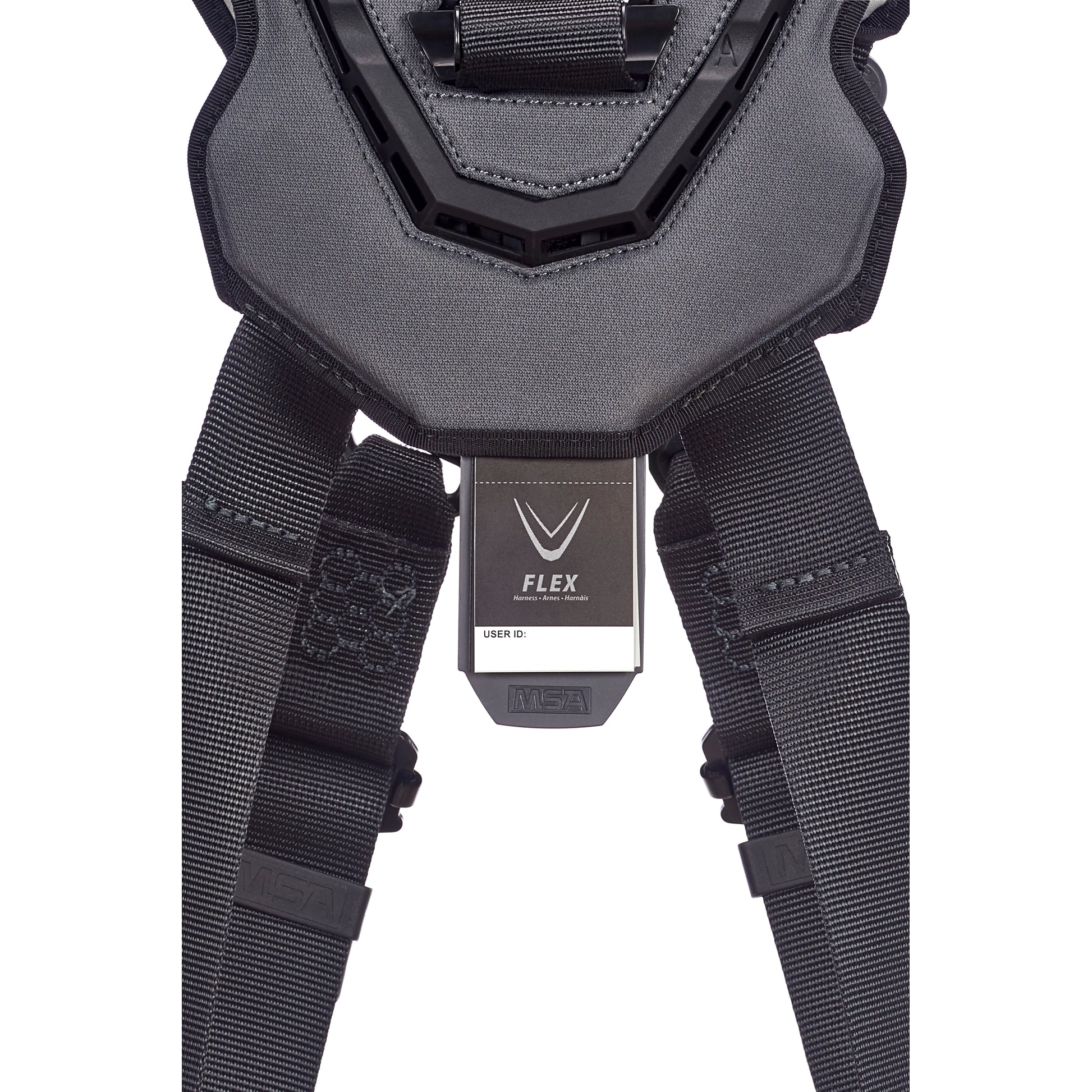 MSA V-FLEX Harness w/Back & Front D-Rings - Tongue Buckle Leg Straps - Super Extra Large - 10211323