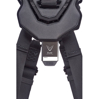 MSA V-FLEX Harness w/Back & Front D-Rings - Tongue Buckle Leg Straps - Super Extra Large - 10211323