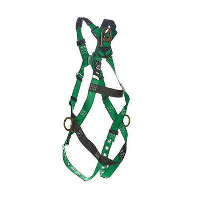 MSA V-FORM Harness w/Back & Side D-Rings - Tongue Buckle Leg Straps Quick Connect Chest Buckle - Extra Large - 10206063