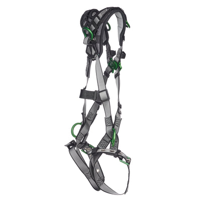 MSA V-FIT Harness w/Back, Side and Shoulder D-Rings - Tongue Buckle Leg Straps - Shoulder Padding - Standard - 10194941