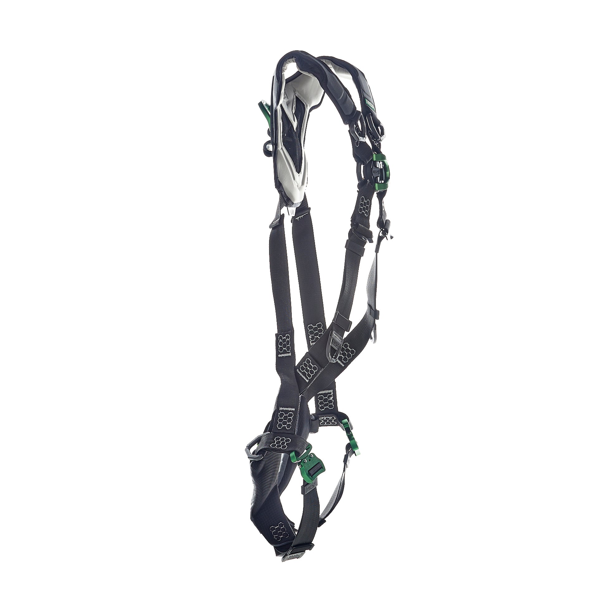 MSA V-FLEX Harness w/Back & Front D-Rings - Quick Connect Leg Straps - Extra Small - 10211316