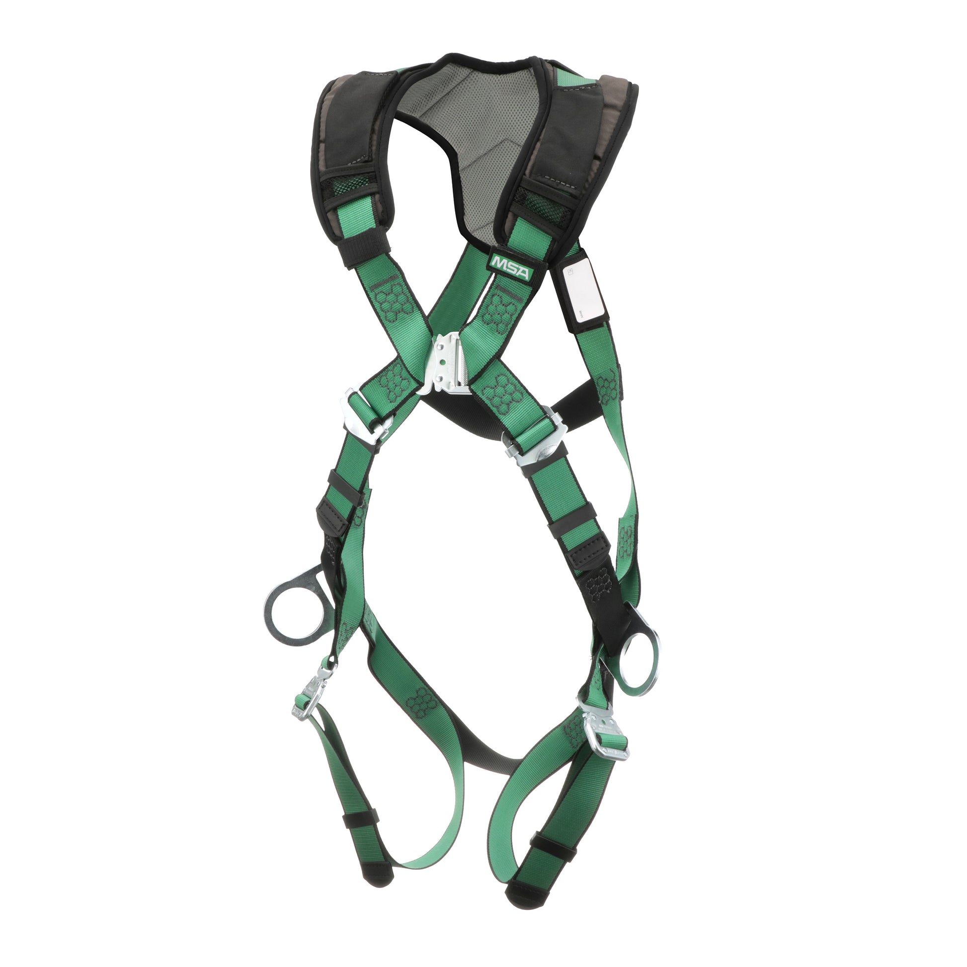 MSA V-FORM+ Harness w/Back & Side D-Rings - Quick Connect Leg Straps - Standard - 10206105