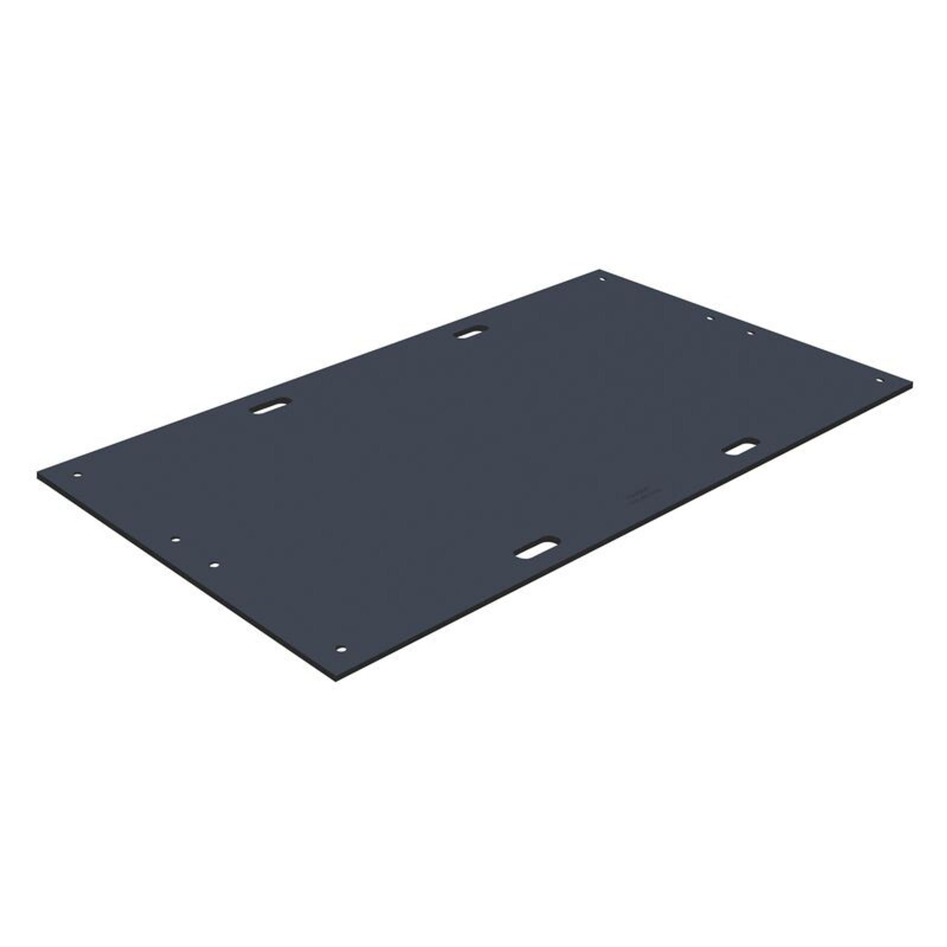 Ground Protection - Trakmat - 44.5" X 8' - One Side Smooth - Black - 90 Ton Load - TM4496-1S-B