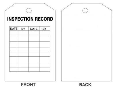 INSPECTION RECORD TAGS