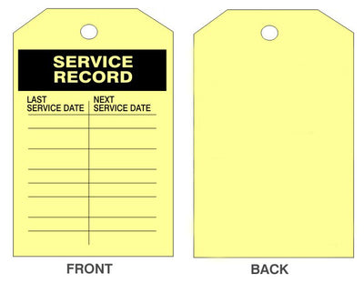 SERVICE RECORD TAGS
