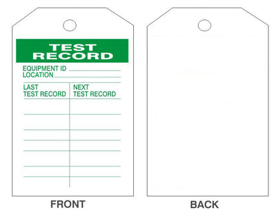 TEST RECORD TAG