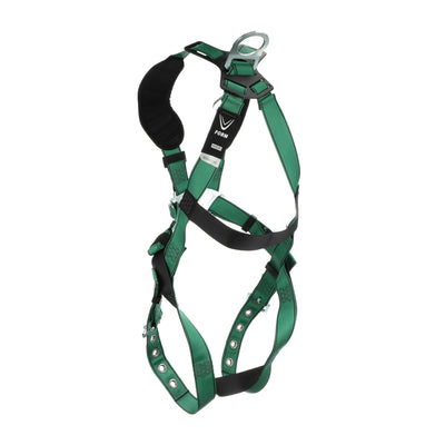 MSA V-FORM Harness w/Back & Shoulder D-Rings - Tongue Buckle Leg Straps - Extra Small - 10197218