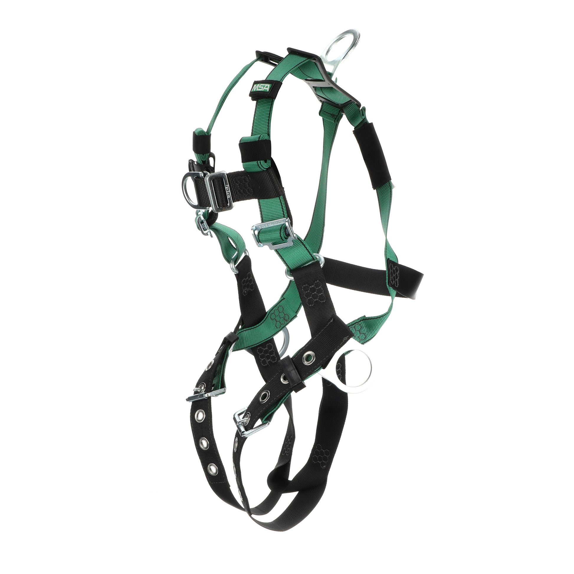 MSA V-FORM Harness w/Back, Front & Side D-Rings - Tongue Buckle Leg Straps - Extra Small - 10197206